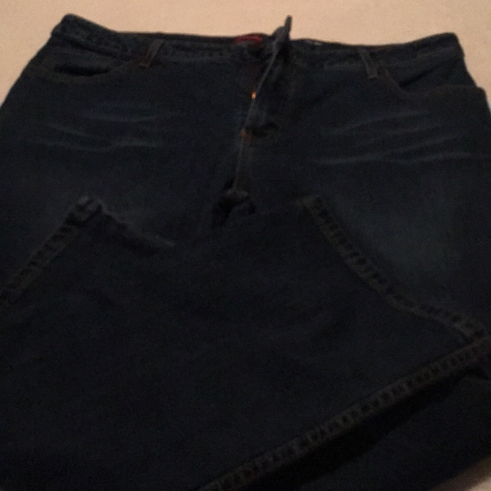 Mossimo boot cut zip & button front jeans with pockets size 15
